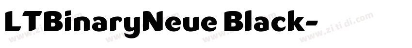 LTBinaryNeue Black字体转换